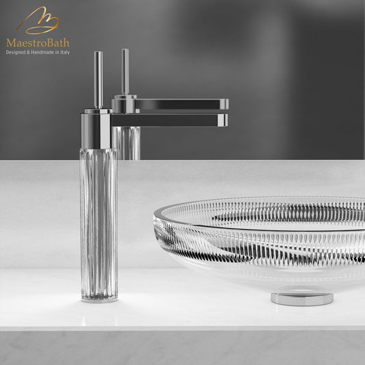 Clivia XL Luxury Bathroom Faucet | Polished Chrome